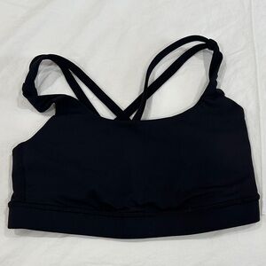 Lululemon Athletica Black Strappy Sports Bra